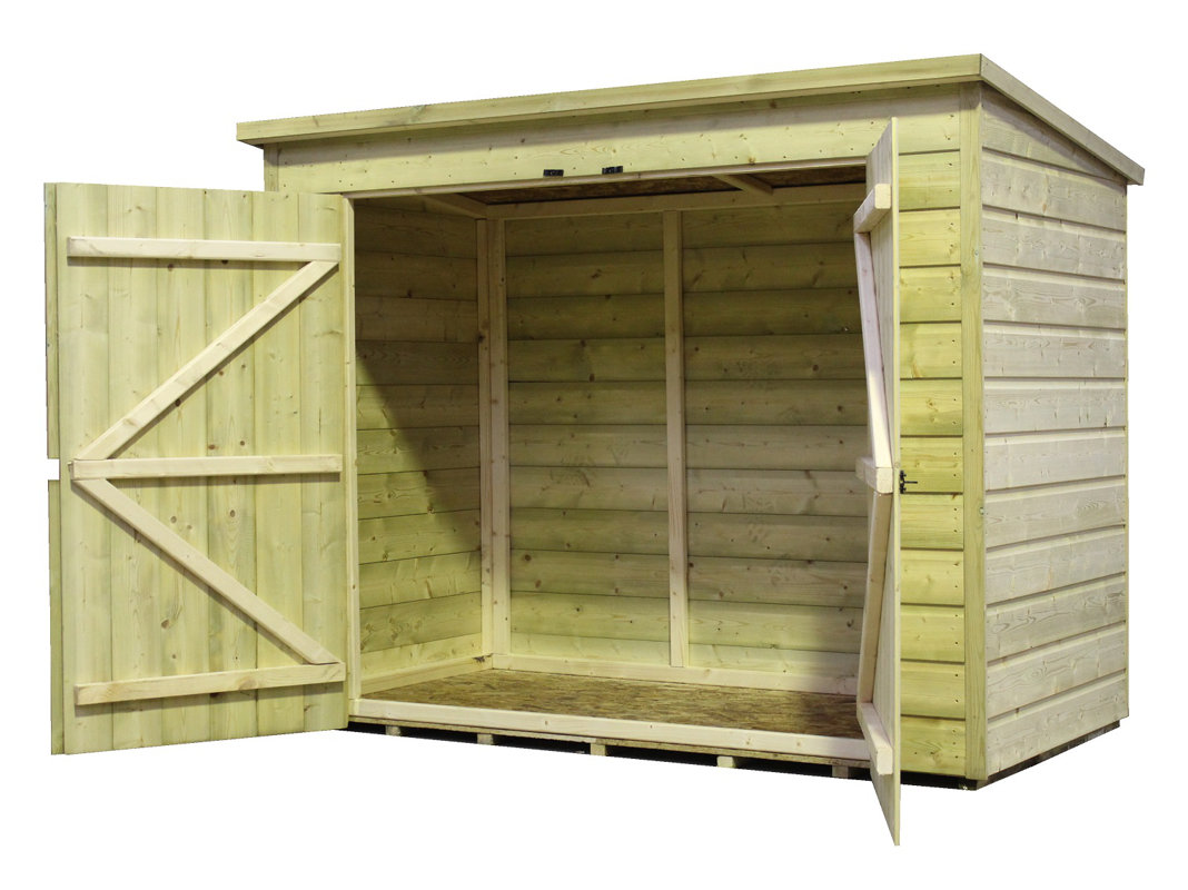 Empire Sheds Ltd 7 Ft. W x 4 Ft. D Tongue and Groove Pent Wooden Bike